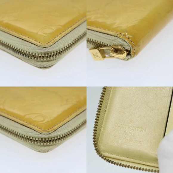 LOUIS VUITTON Monogram Vernis Bloom Wallet Beige M91015 LV Auth 69155 - Picture 15 of 15